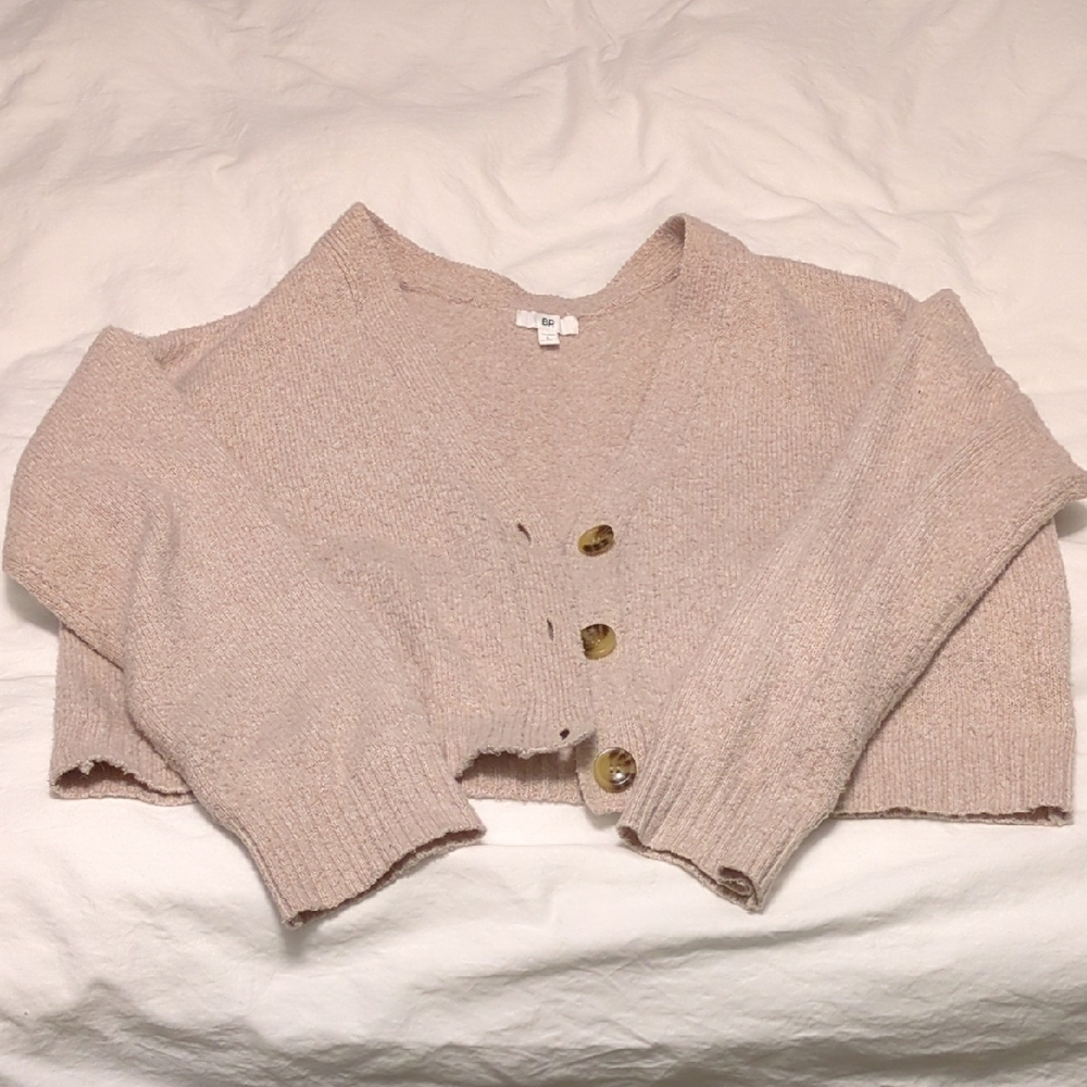 BP Cream Button-Up Cardigan Sweater